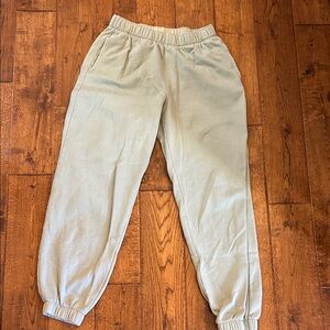 Hollister Light Sage Green Cozy Jogger Sweatpants. Size small (long)